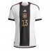 Cheap Germany Thomas Muller #13 Home Football Shirt World Cup 2022 Short Sleeve
